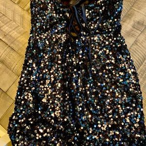 Sequined cocktail dress!